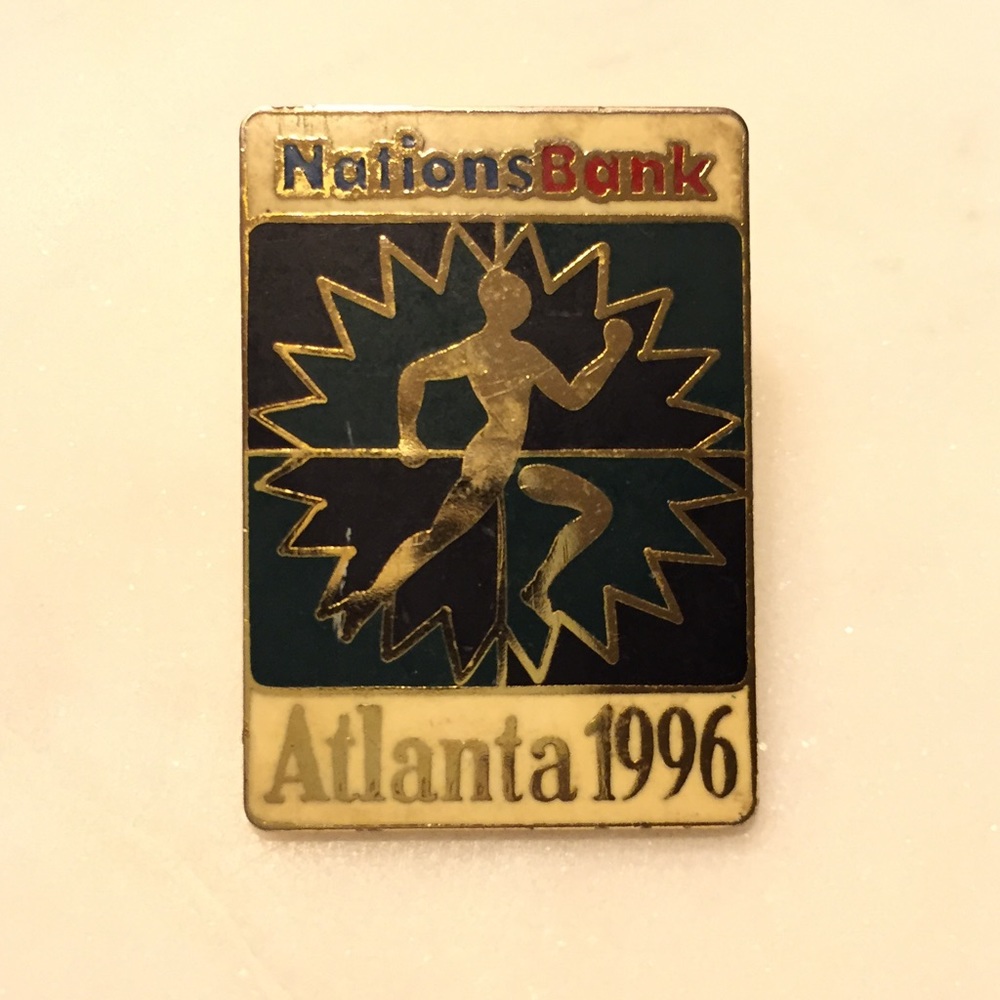 Atlanta 1996 Olympic Pin Nations Bank 🇺🇸